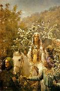 John Maler Collier Queen Guinevre's Maying oil on canvas